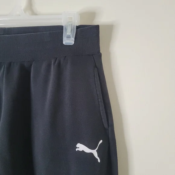 Puma Black Logo Sweatpants - Picture 5 of 7